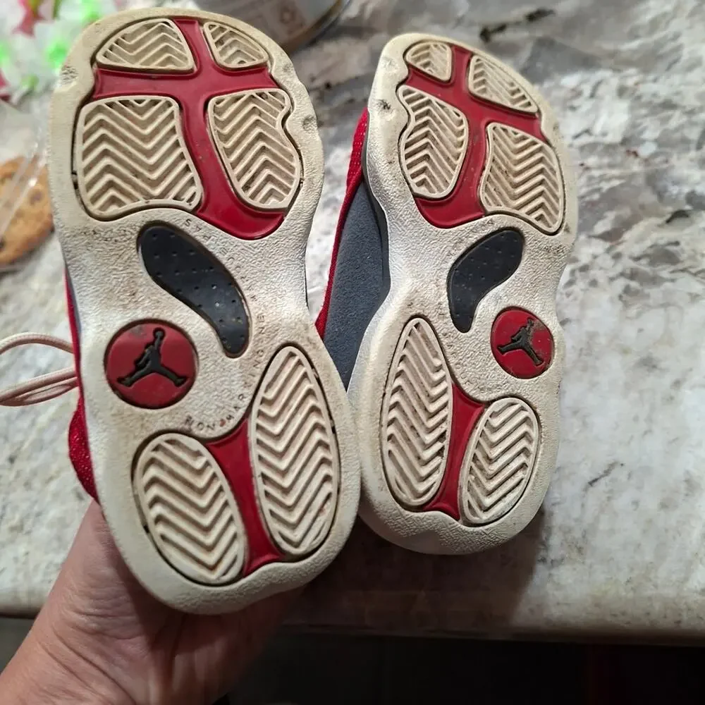 Air Jordan Sneakers 13 Retro Red Flint Toddler 8c 414581 Child